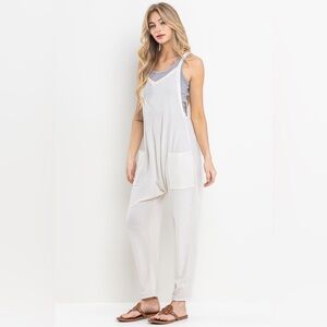 CES Femme Small Ivory Harem Jumpsuit